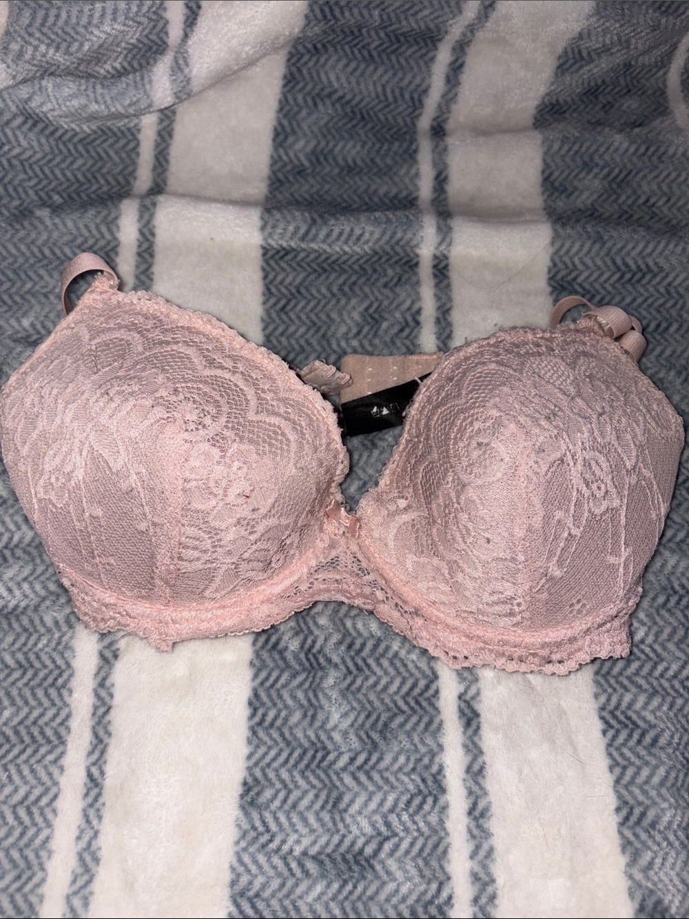 Lace Push-Up Bra - Soft Pink